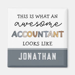 Personalized Accountant Funny Awesome Accountant Magnet