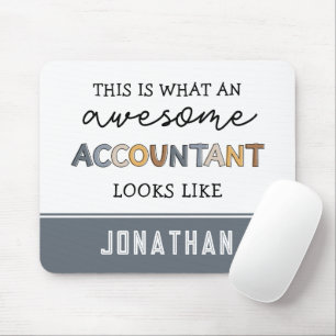 Personalized Accountant Funny Awesome Accountant Mouse Pad