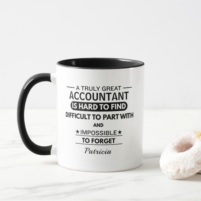 Personalized Accountant  Mug (With Donut)