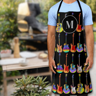Personalized Acoustic Electric Guitars Monogram Apron