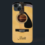 Personalized Acoustic Guitar Music iPhone Case<br><div class="desc">Personalized Acoustic Guitar Music Samsung Galaxy Case. Fill in your name at the prompt to personalize and customize any way you like. A great gift for your favorite guitar player,  musician or music lover.</div>