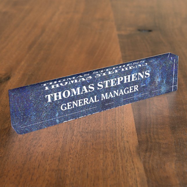Personalized Acrylic Nameplate (Side)