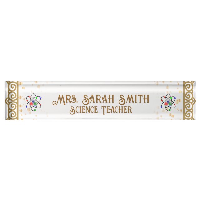 Personalized Acrylic Teacher Desk Sign 2026 Gift (Front)