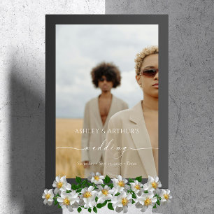 Personalized Acrylic Wedding Photo Sign