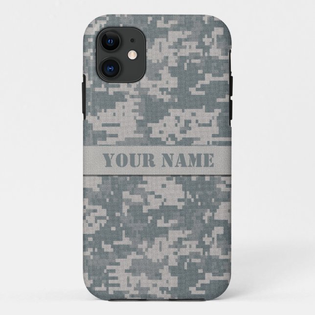 Personalized ACU Digital Camo iPhone 5/5S Case (Back)