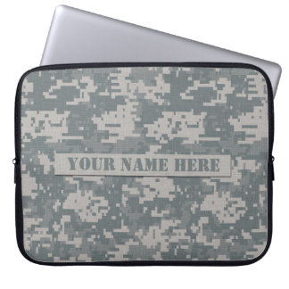 Personalized ACU Digital Camouflage Laptop Sleeve