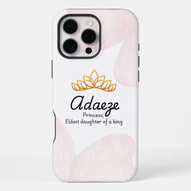 Personalized Adaeze iPhone case (Back)