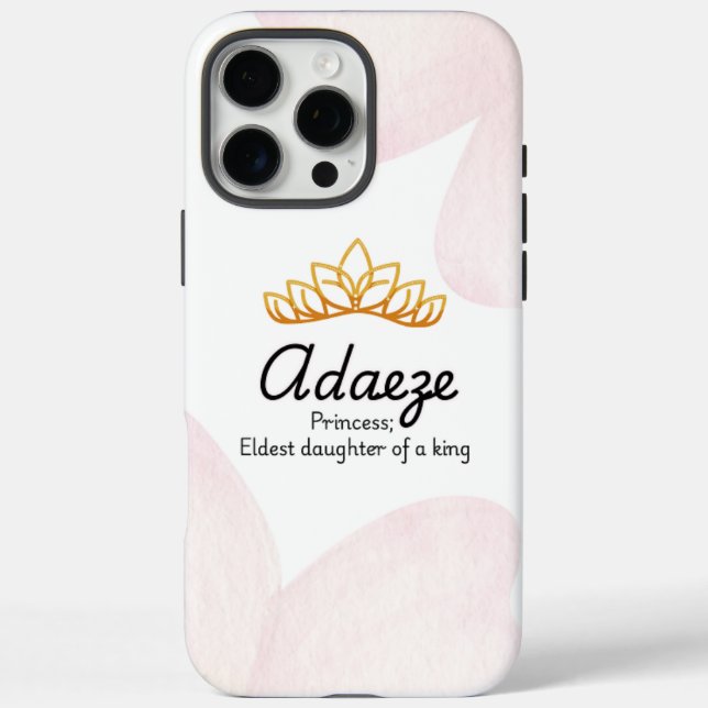 Personalized Adaeze iPhone case (Back)