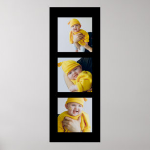 Personalized Add 3 Photographs Custom Made Poster