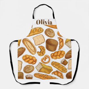 Personalized Add Name Bread and Pastry Baker Apron