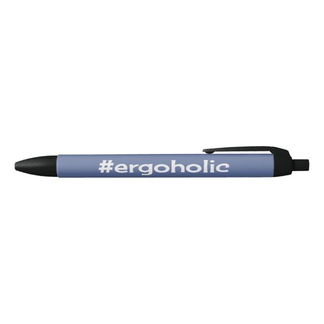 Personalized add name rowers ergoholic fun black ink pen (Top)