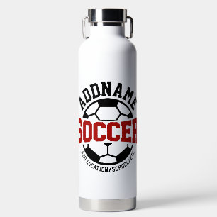 Personalized ADD NAME Soccer Player Team Tie-Dye Water Bottle