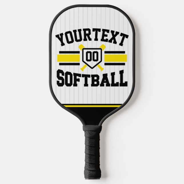 Personalized ADD NAME Softball Player Varsity Team Pickleball Paddle (Front)