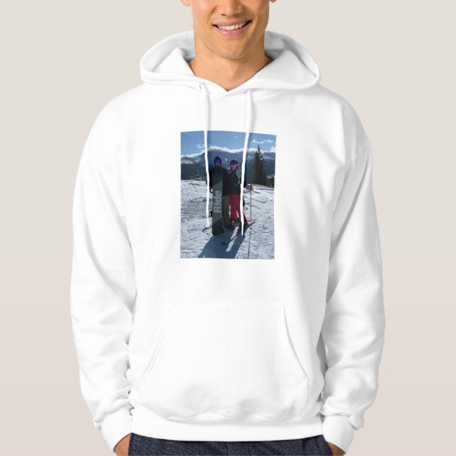 Personalized Add Photo on Front and Back  Hoodie (Front)
