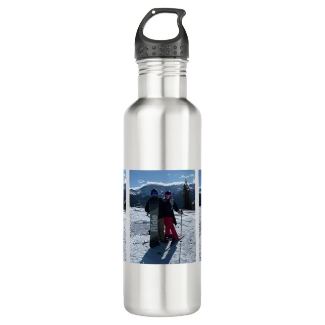 Personalized Add Three Photos  710 Ml Water Bottle (Front)