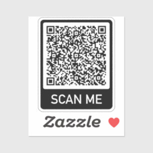 Personalized Add Your Funny QR Code Bumper Sticker