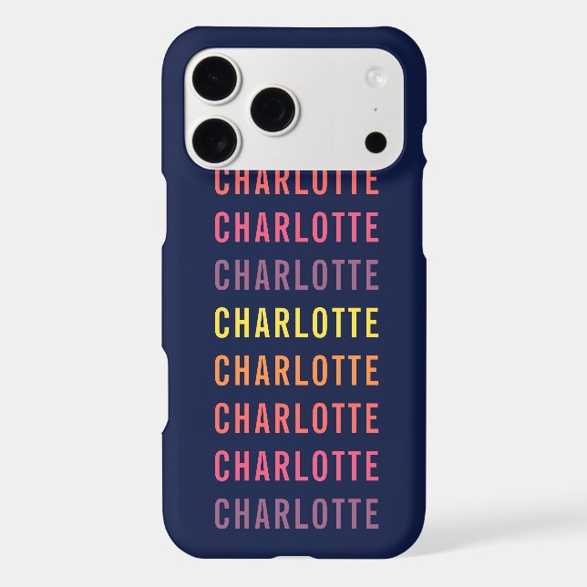 Personalized Add Your Name Fun Colour Gradient (Back)
