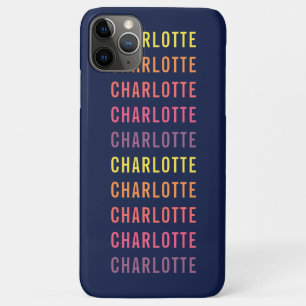 Personalized Add Your Name Fun Colour Gradient iPhone 11 Pro Max Case