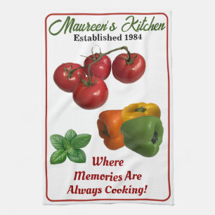 Personalized 'Add Your Name' Kitchen Dish Towel
