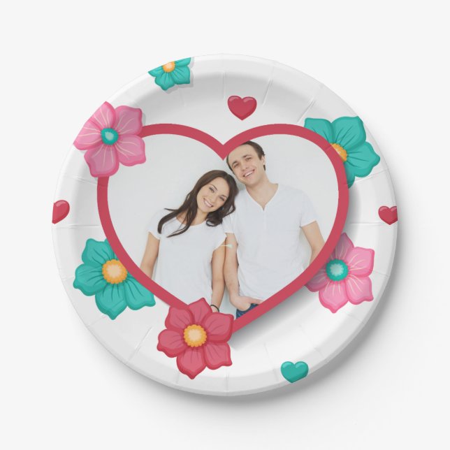 Personalized Add Your Own Photo Paper Plate (Front)