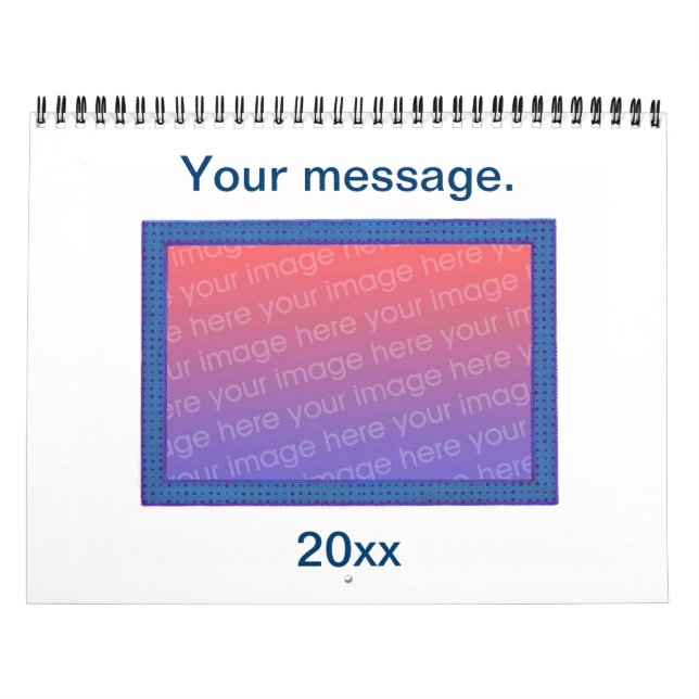 Personalized Add Your Own Photos DIY Calendars (Cover)