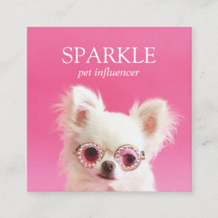 Personalized Add Your Photo Scannable QR Code Square Business Card