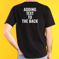 Personalized Adding Text To The Back Custom