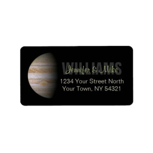 Personalized Address Label With Jupiter