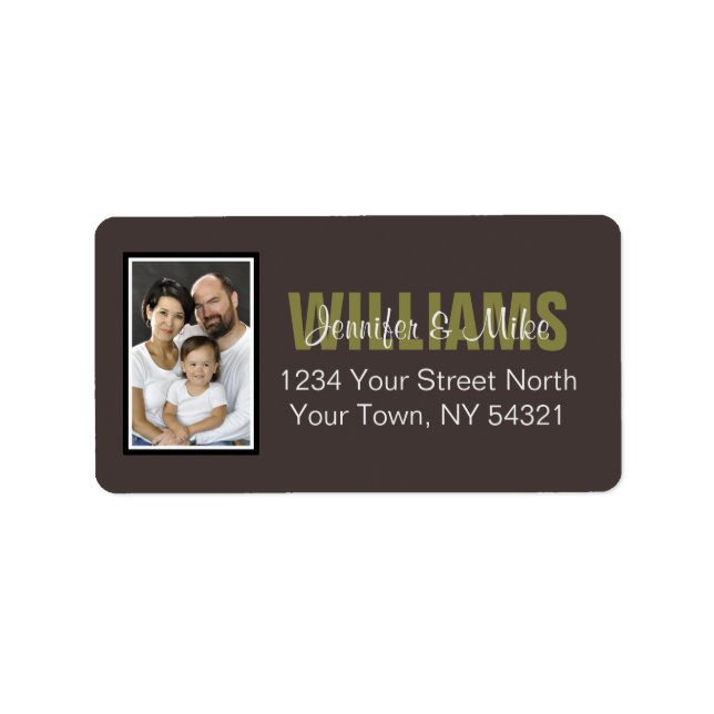 Personalized Address Label With Photo (Front)