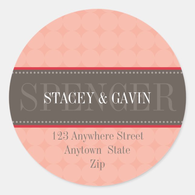 PERSONALIZED ADDRESS LABELS :: decorativeband 6 (Front)