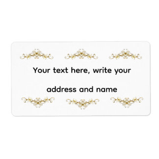 Personalized Address Labels | Ornate Gold Baroque