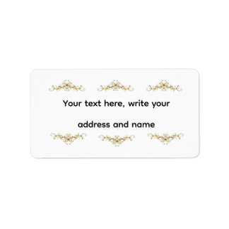 Personalized Address Labels | Ornate Gold Baroque