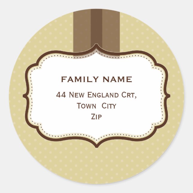 PERSONALIZED ADDRESS SEALS :: lustre 3 (Front)