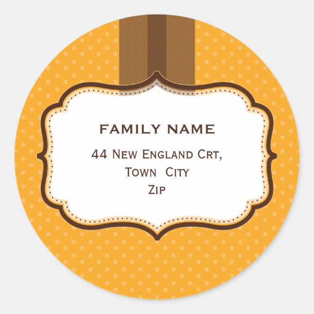 PERSONALIZED ADDRESS SEALS :: lustre 4 (Front)