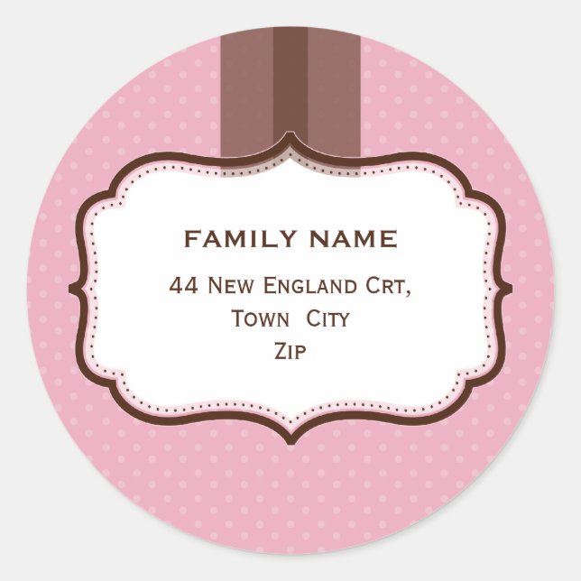 PERSONALIZED ADDRESS SEALS :: lustre 7 (Front)