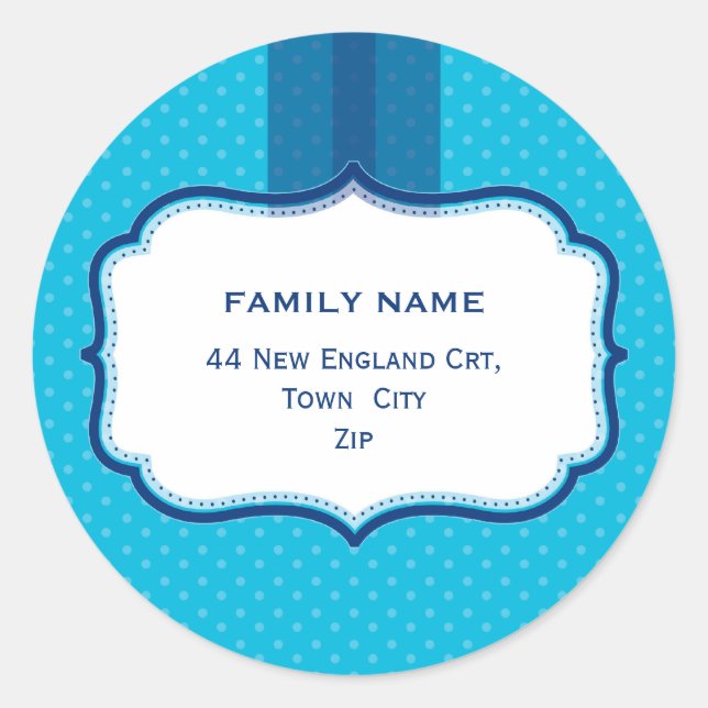 PERSONALIZED ADDRESS SEALS :: lustre 8 (Front)
