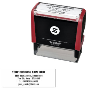 Personalized Address Self-inking Stamp Template