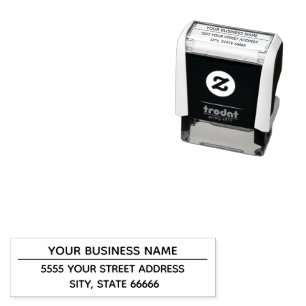 Personalized Address Self-inking Stamp Template