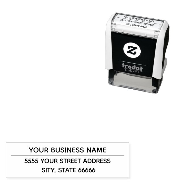 Personalized Address Self-inking Stamp Template (In Situ)