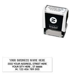 Personalized Address Stamp Name Phone Professional