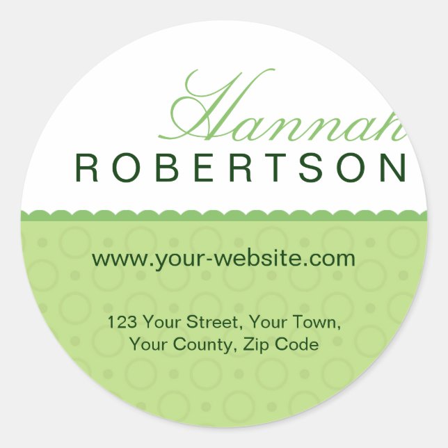 Personalized Address Stickers (Front)