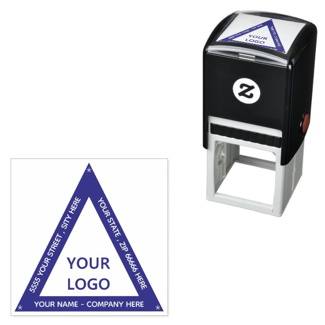 Personalized Address Triangle Self-inking Stamp (In Situ)