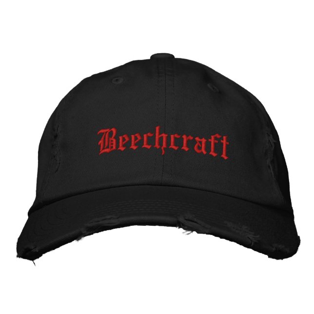 Personalized Adjustable Hat-BEECHCRAFT Embroidered Hat (Front)