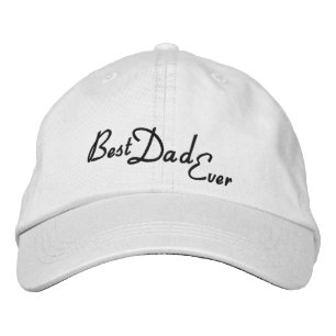 Personalized Adjustable Hat/Best Dad ever Embroidered Hat
