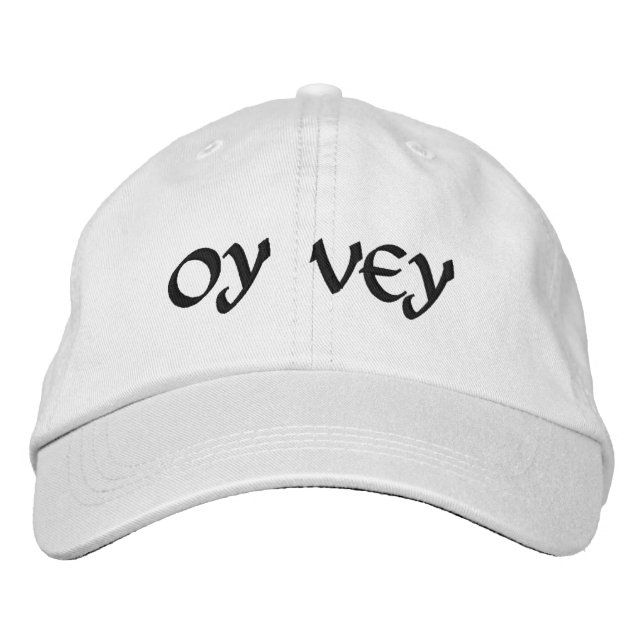 Personalized Adjustable Hat - OY VEY (Front)