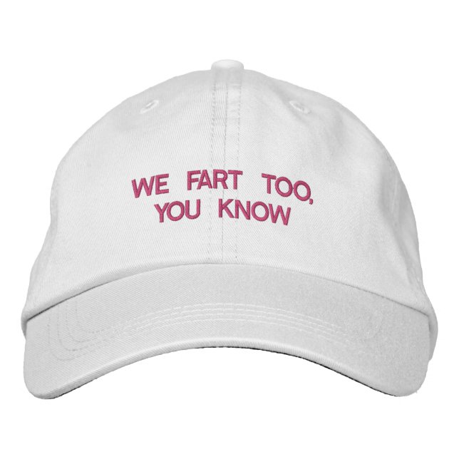 Personalized Adjustable Hat - WE FART TOO (Front)