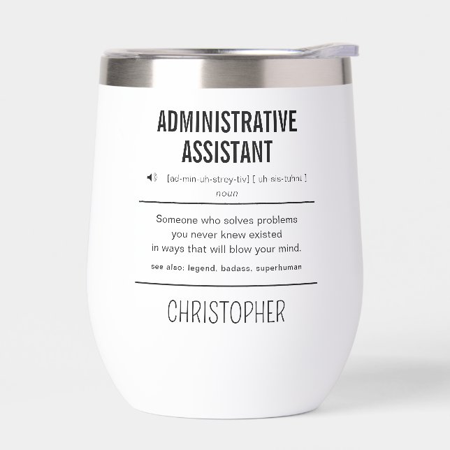 Personalized Administrative Assistant Funny (Left)