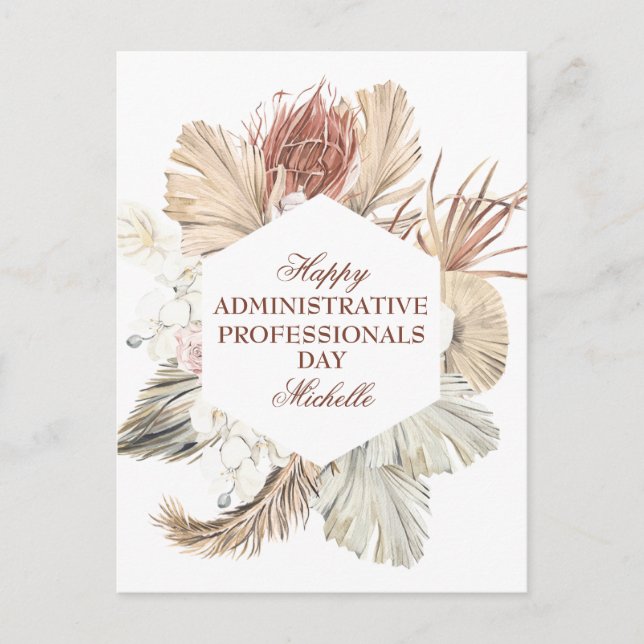 Personalized Administrative Professionals Day Postcard (Front)