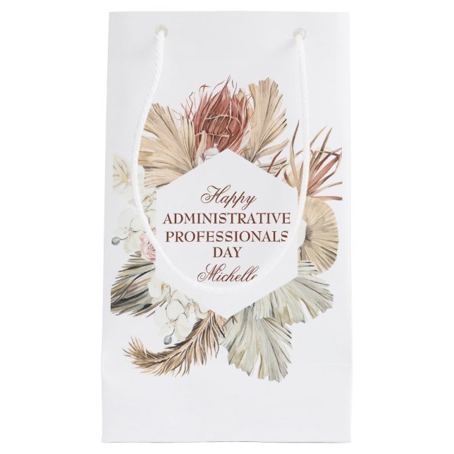 Personalized Administrative Professionals Day Small Gift Bag (Front)