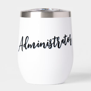 Personalized Administrator Script Typography